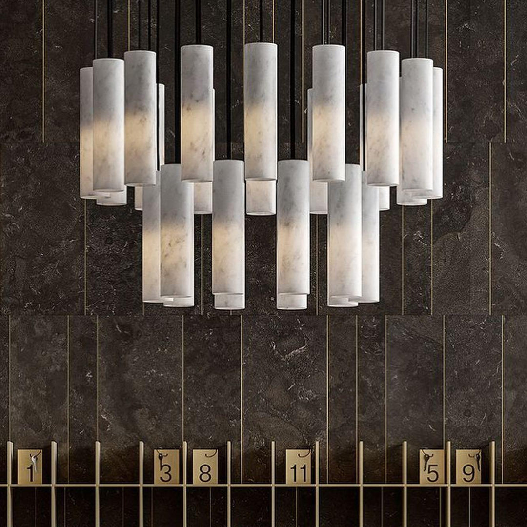 Nyxara Suspension Cluster Albâtre - Neutralighting