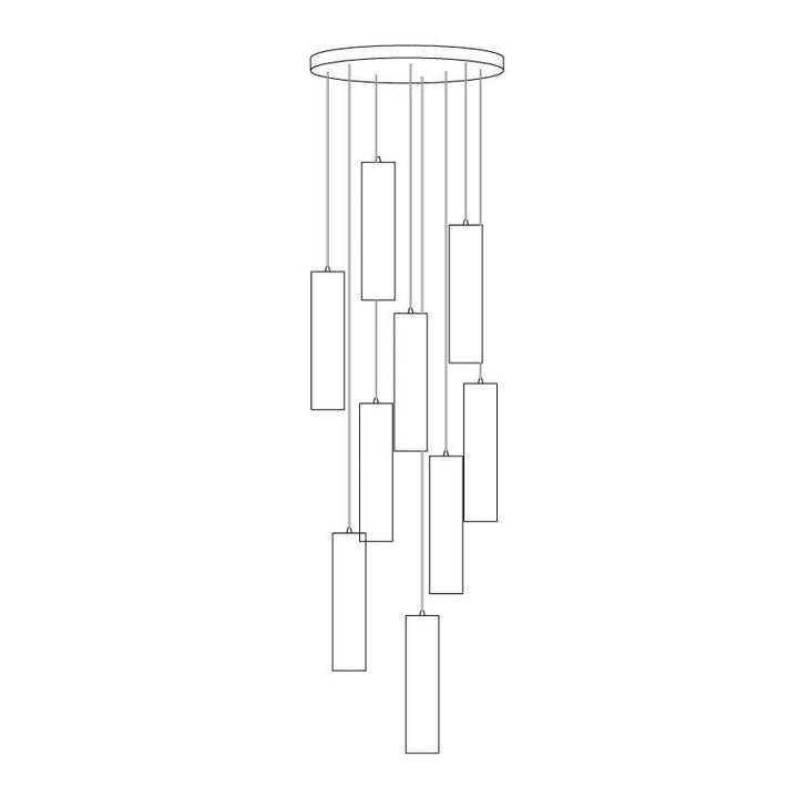 Nyxara Suspension Cluster Albâtre - Neutralighting