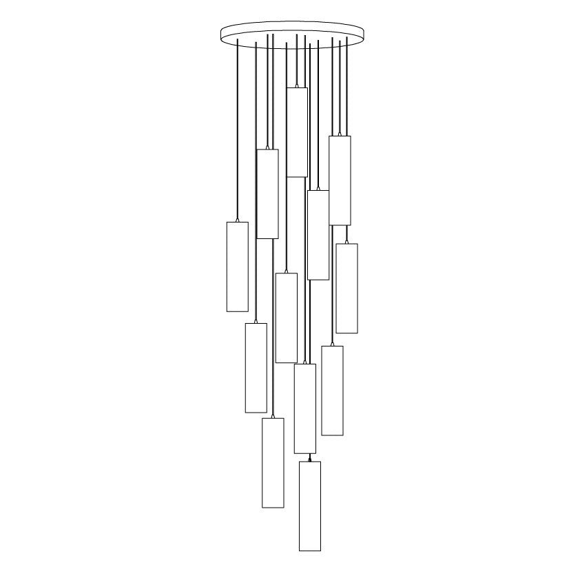 Nyxara Suspension Cluster Albâtre - Neutralighting