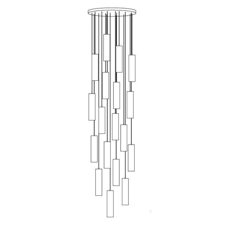 Nyxara Suspension Cluster Albâtre - Neutralighting