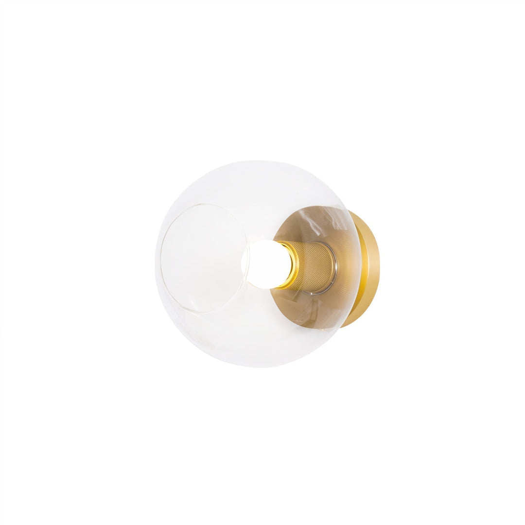 Solara Lumière de Plafond Conique en Verre et Laiton Industrielle - Neutralighting