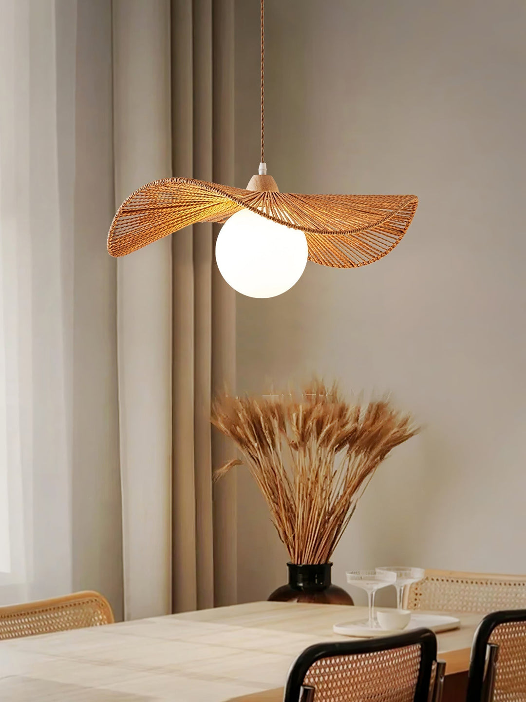 Atale Lampe Pendante Tissée Naturelle Art - Neutralighting