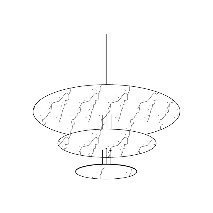 Erliris Suspension Métallique de Luxe Postmoderne - Neutralighting