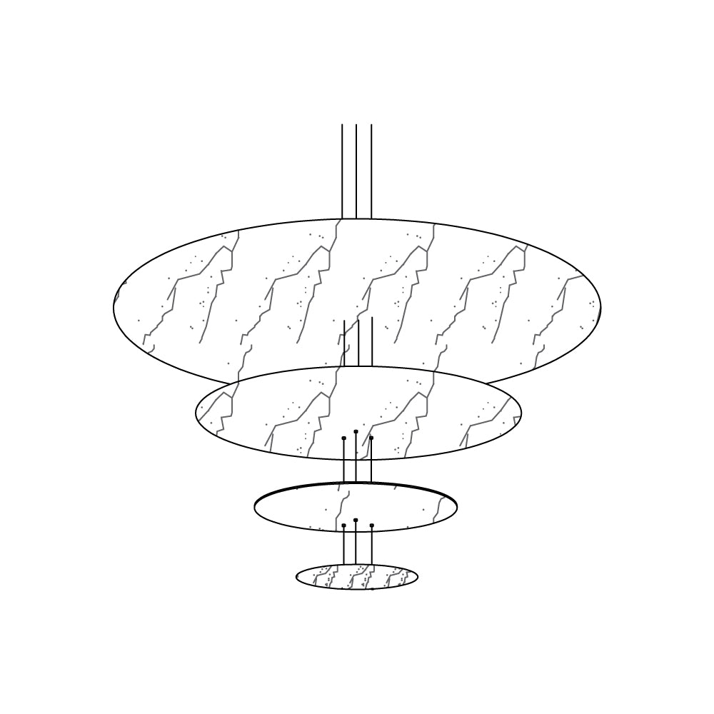 Erliris Suspension Métallique de Luxe Postmoderne - Neutralighting