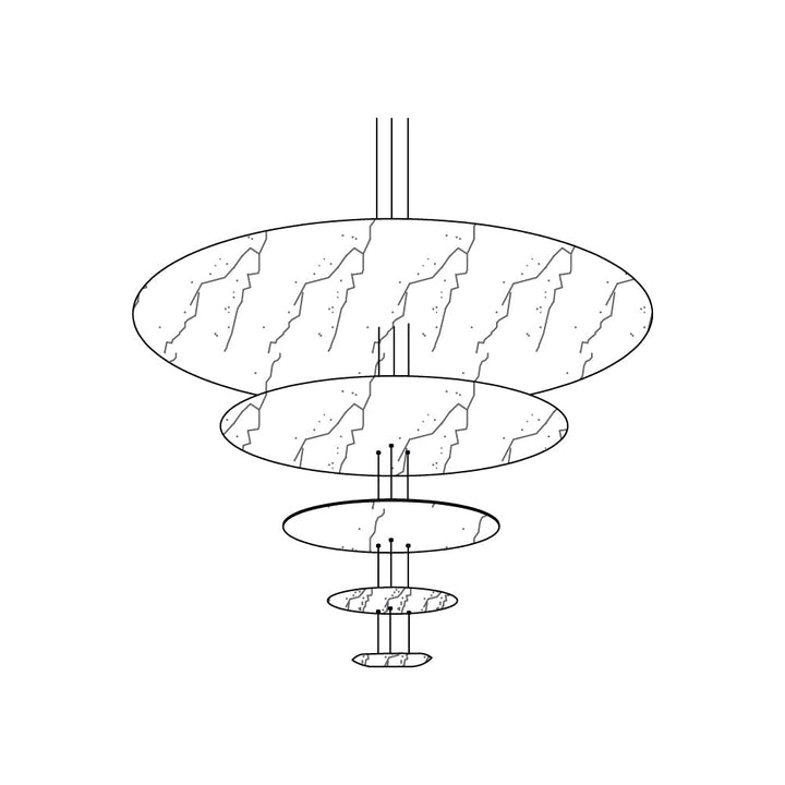 Erliris Suspension Métallique de Luxe Postmoderne - Neutralighting