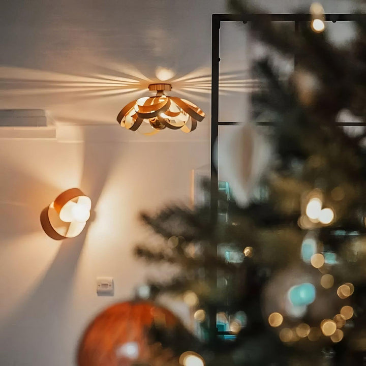Veylo Lustra Plafonnier Ruban en Bois Élégant - Neutralighting