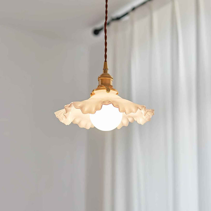 Lampe Iris en Verre – Design Contemporain