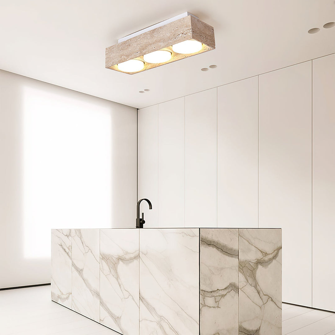 Virinira Plafonnier Quad-Spot Travertin - Neutralighting