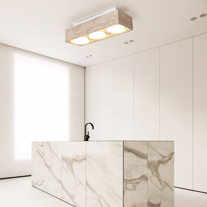 Virinira Plafonnier Quad-Spot Travertin - Neutralighting