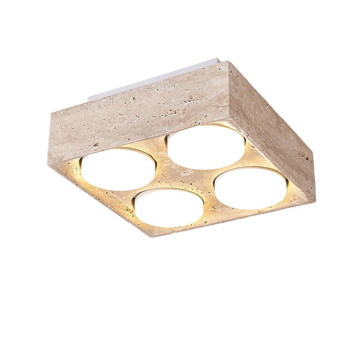 Virinira Plafonnier Quad-Spot Travertin - Neutralighting