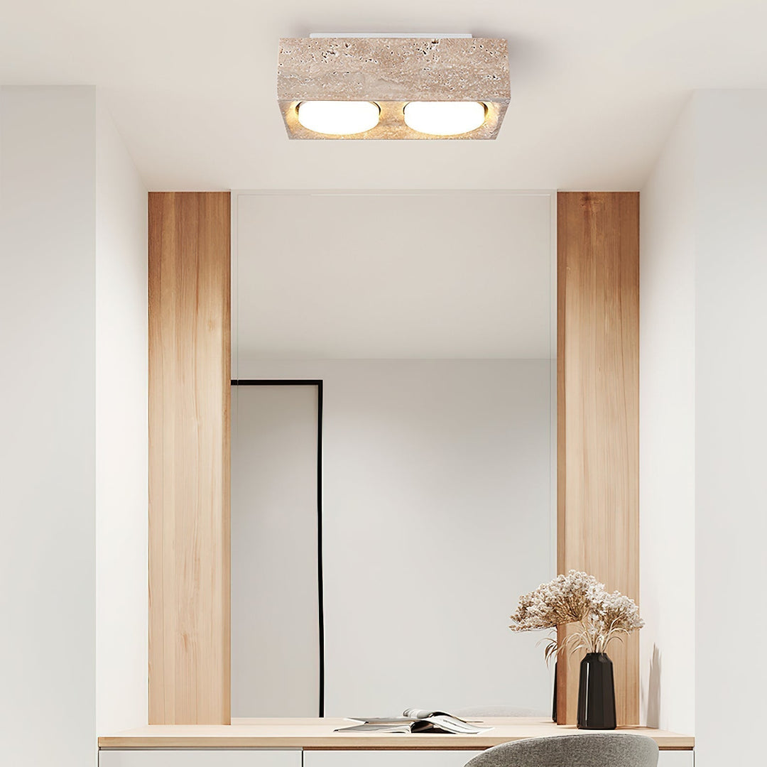 Virinira Plafonnier Quad-Spot Travertin - Neutralighting