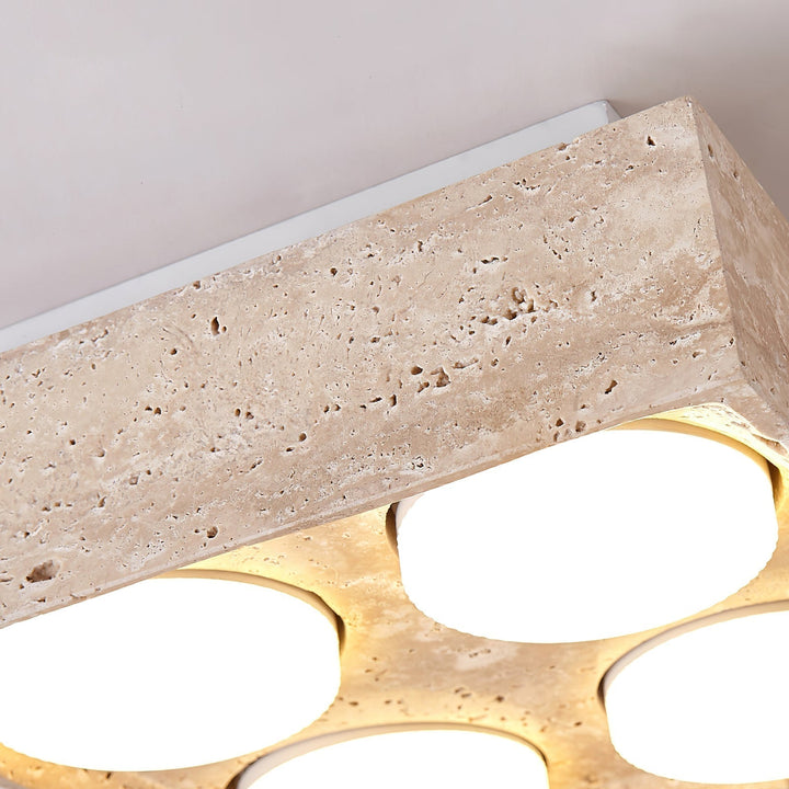 Virinira Plafonnier Quad-Spot Travertin - Neutralighting