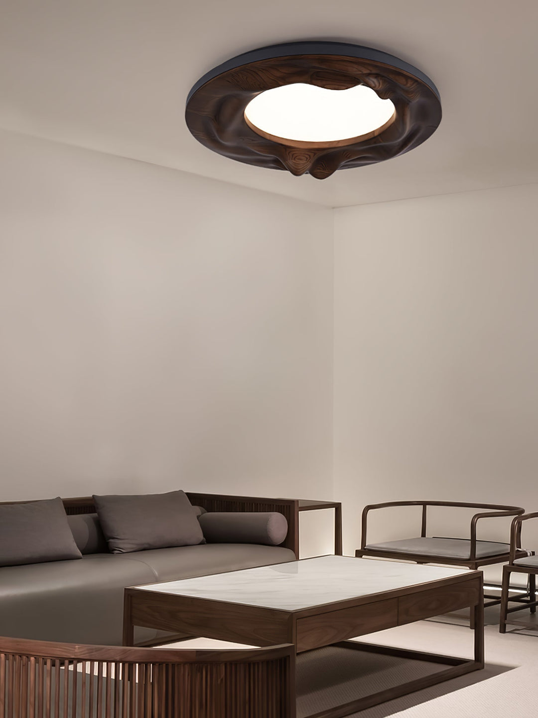 Solara Plafonnier Bois Ondulé Organique Apaisant - Neutralighting