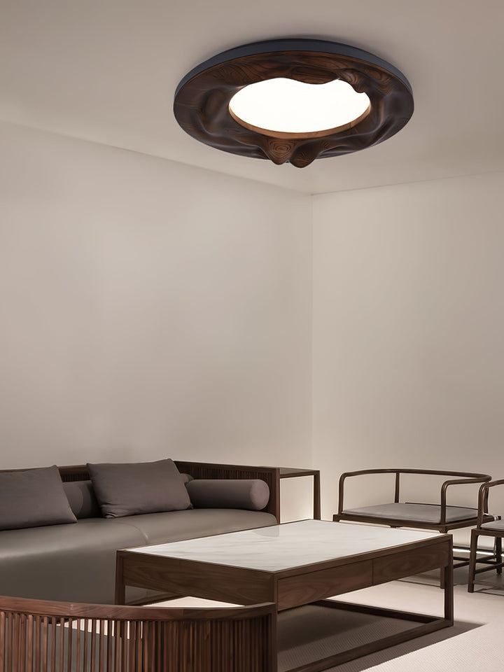 Solara Plafonnier Bois Ondulé Organique Apaisant - Neutralighting
