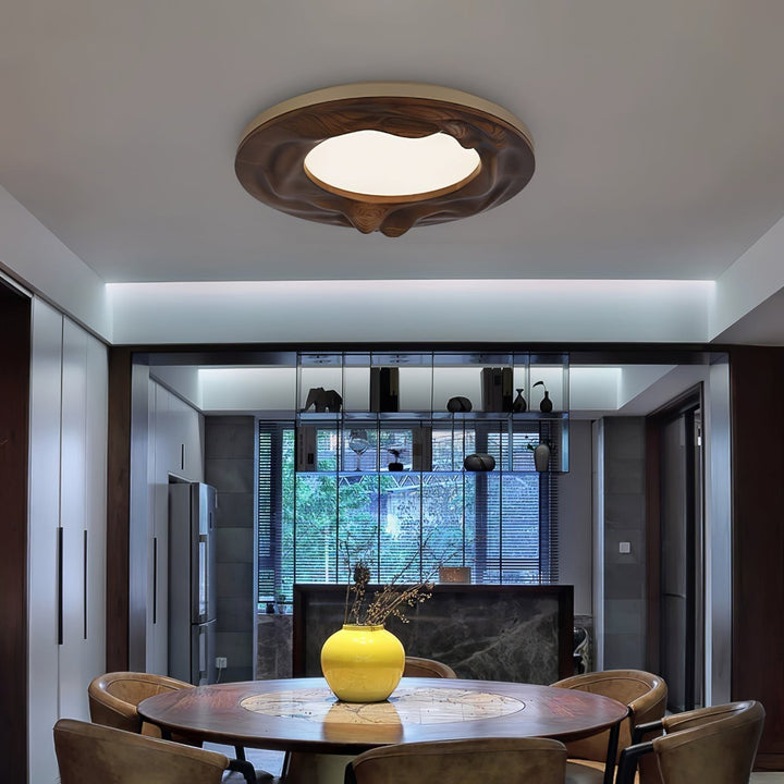 Solara Plafonnier Bois Ondulé Organique Apaisant - Neutralighting