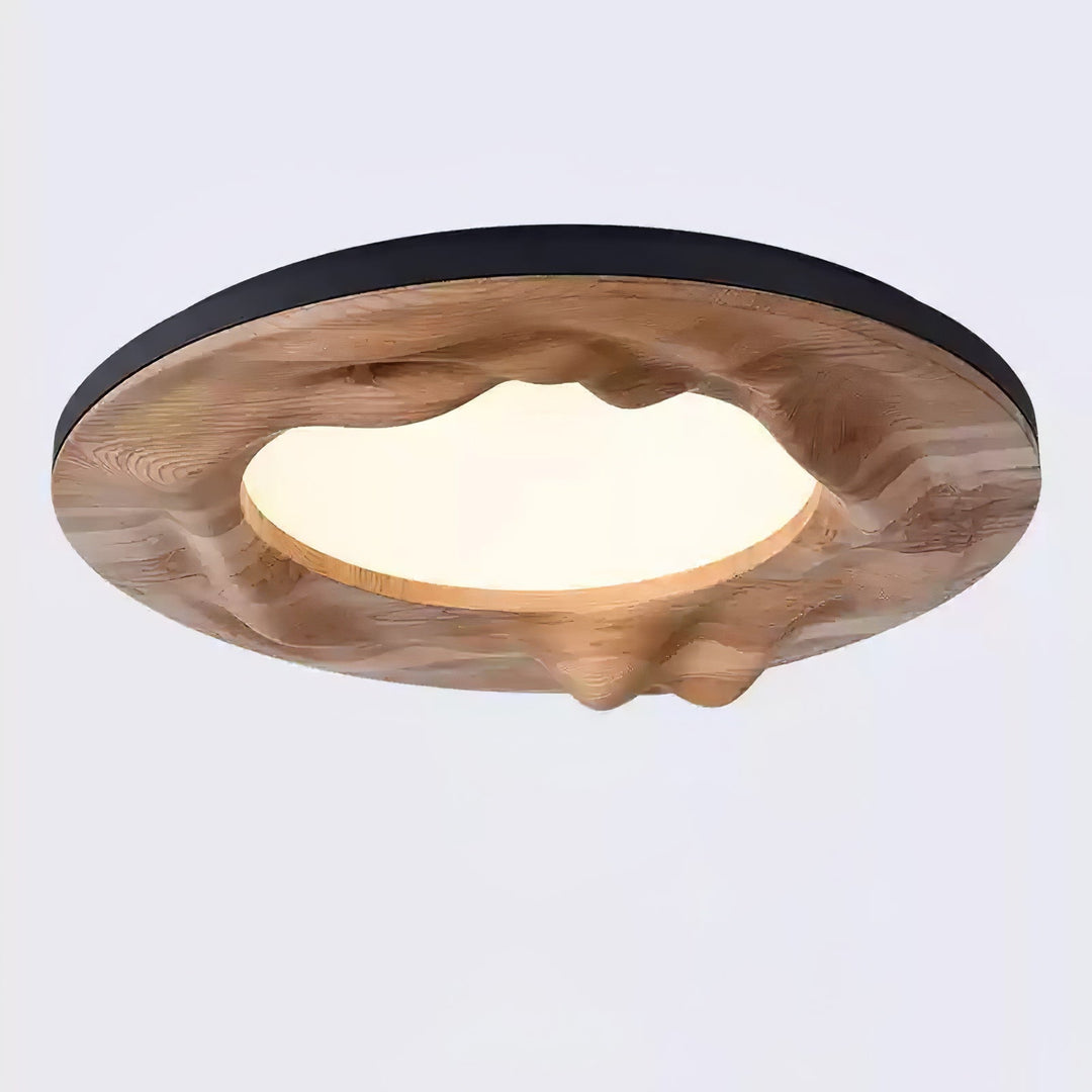 Solara Plafonnier Bois Ondulé Organique Apaisant - Neutralighting
