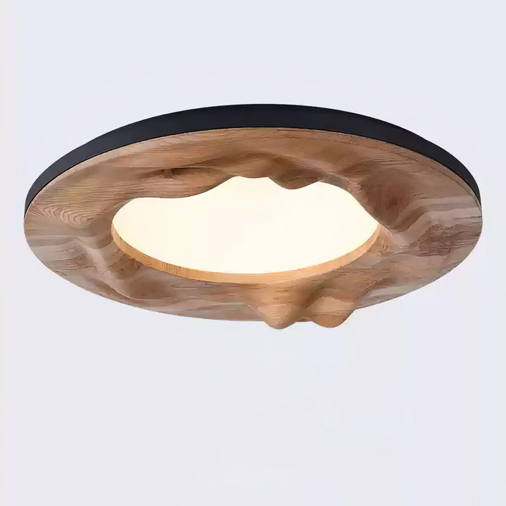 Solara Plafonnier Bois Ondulé Organique Apaisant - Neutralighting