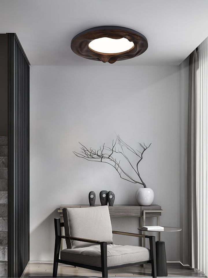 Solara Plafonnier Bois Ondulé Organique Apaisant - Neutralighting