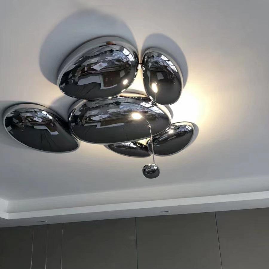 Solara Plafonnier Chrome Pebble Moderne - Neutralighting