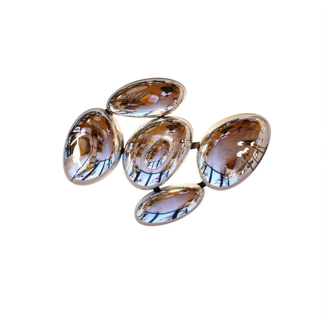 Solara Plafonnier Chrome Pebble Moderne - Neutralighting