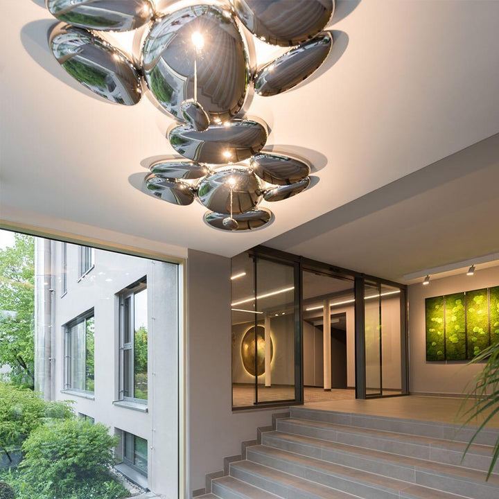 Solara Plafonnier Chrome Pebble Moderne - Neutralighting