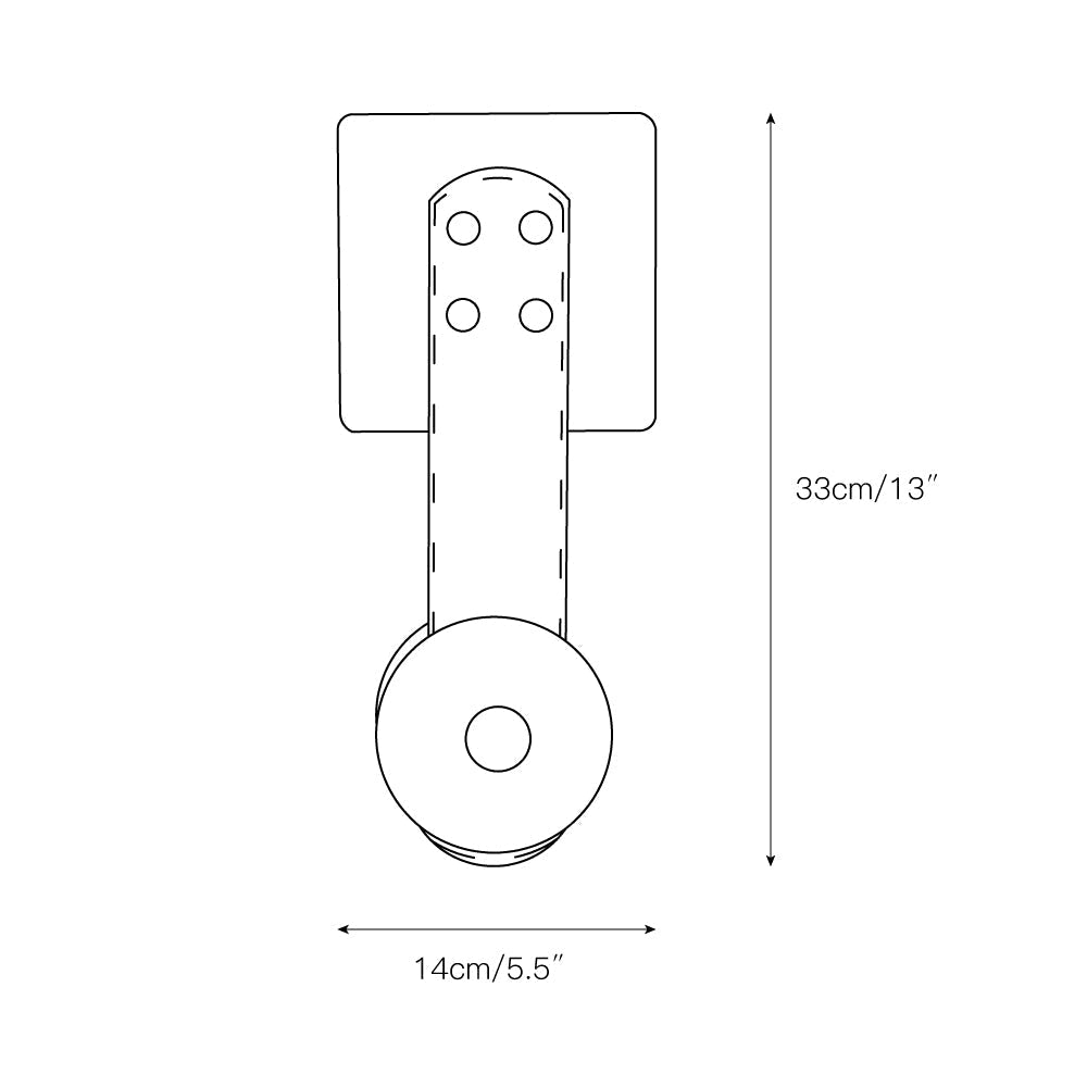 Evsore Moderne Minimaliste LED Cuir Albâtre Applique Murale - Neutralighting