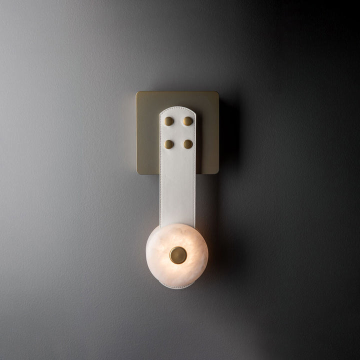 Evsore Moderne Minimaliste LED Cuir Albâtre Applique Murale - Neutralighting