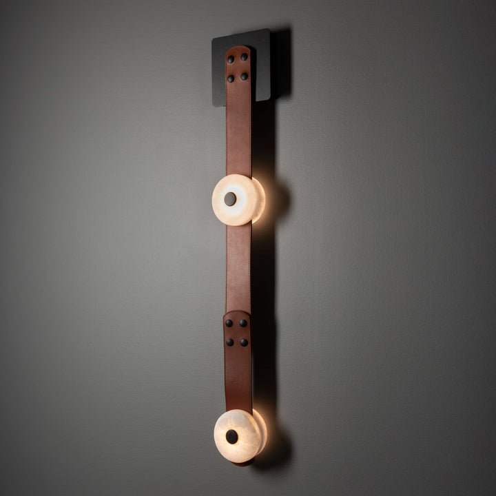 Evsore Moderne Minimaliste LED Cuir Albâtre Applique Murale - Neutralighting