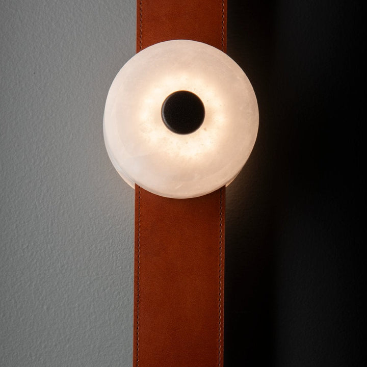 Evsore Moderne Minimaliste LED Cuir Albâtre Applique Murale - Neutralighting