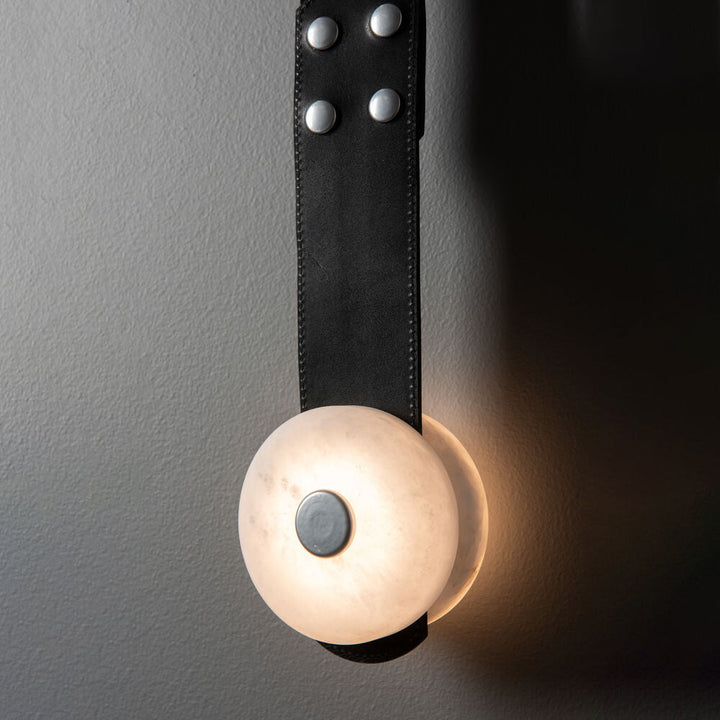 Evsore Moderne Minimaliste LED Cuir Albâtre Applique Murale - Neutralighting