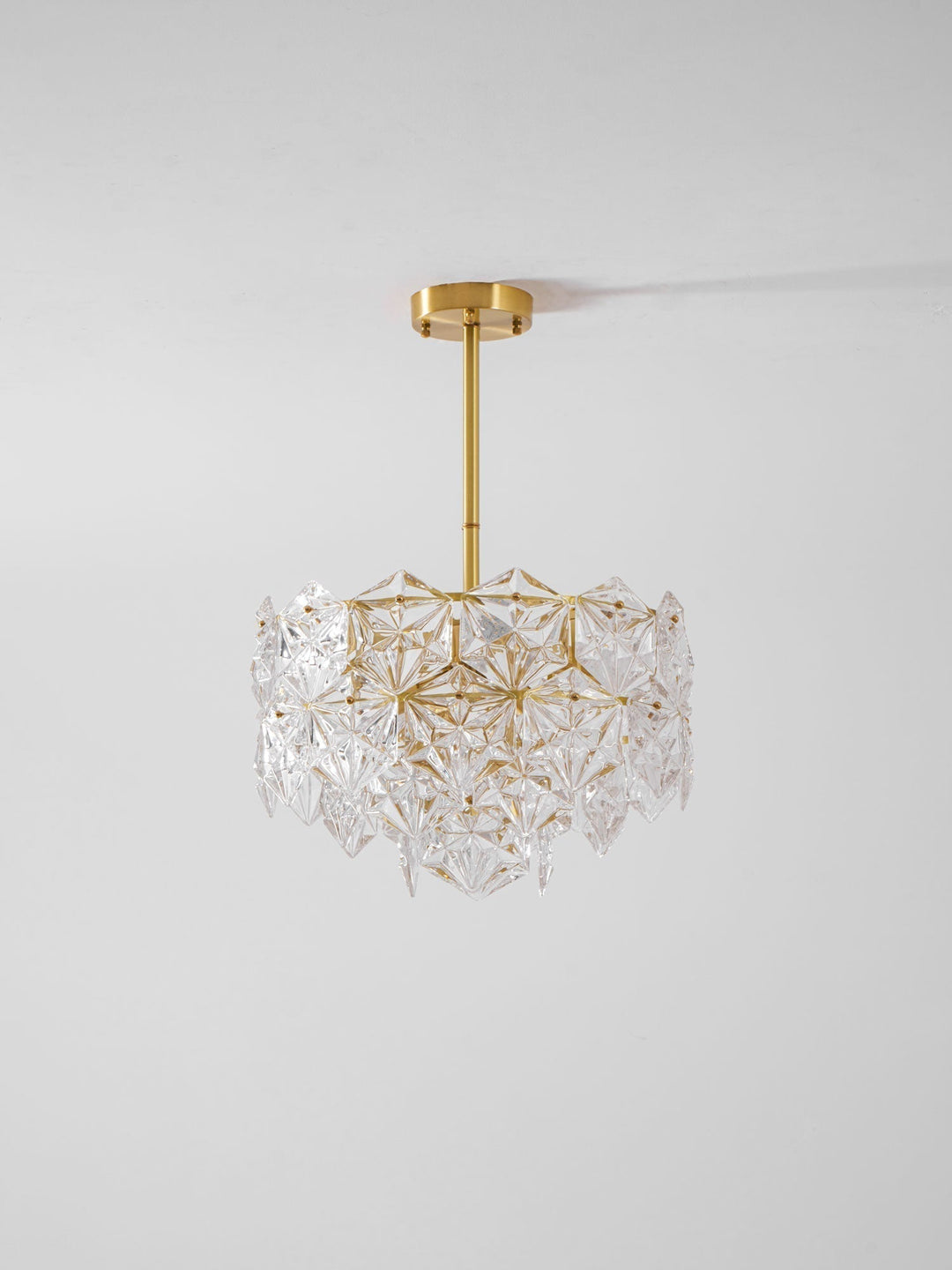 Lustra Chandelier en Verre Flocon de Neige Doré - Neutralighting