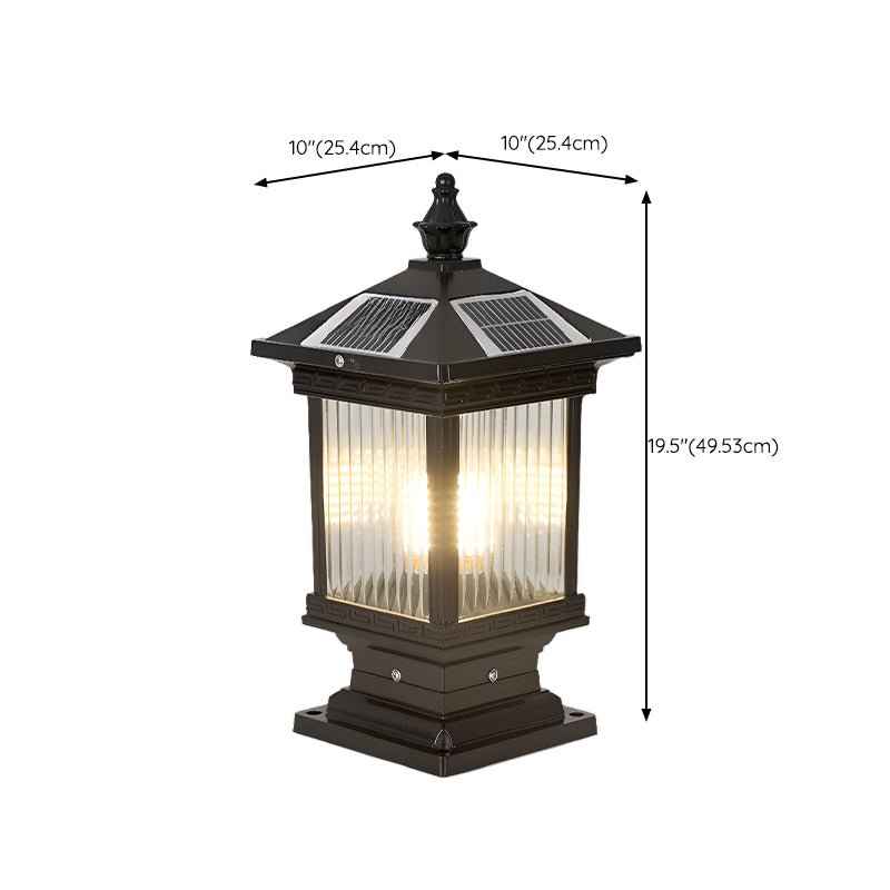 Ray Verre 20cm Noir LED