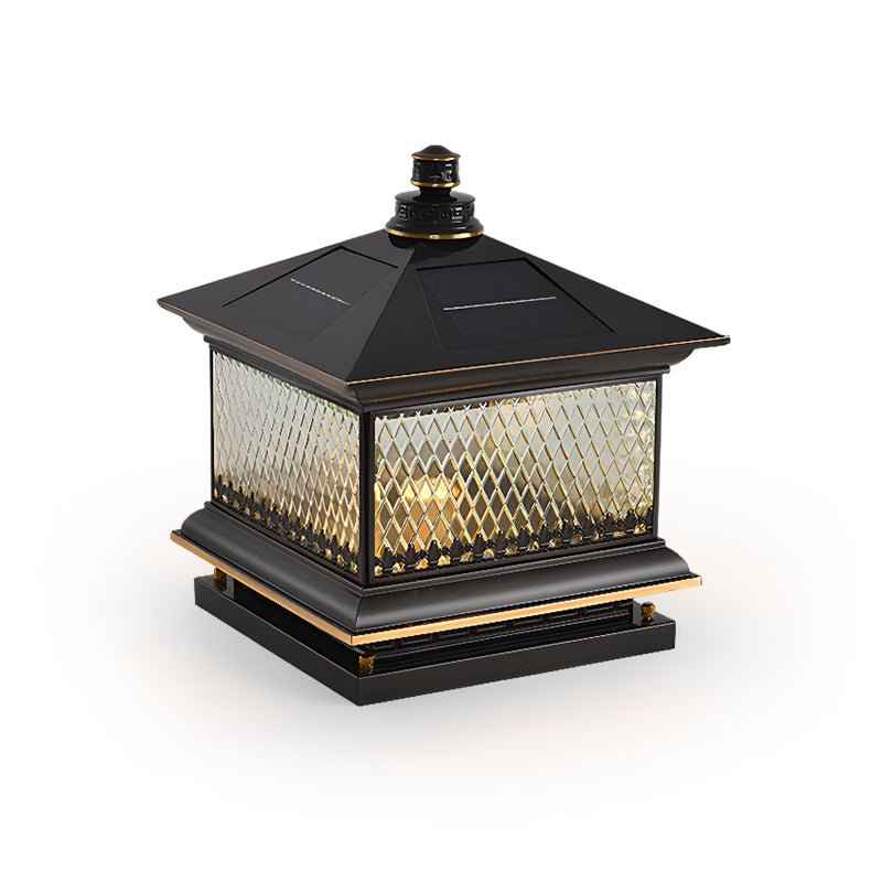 Evelor Verre 30cm Noir LED