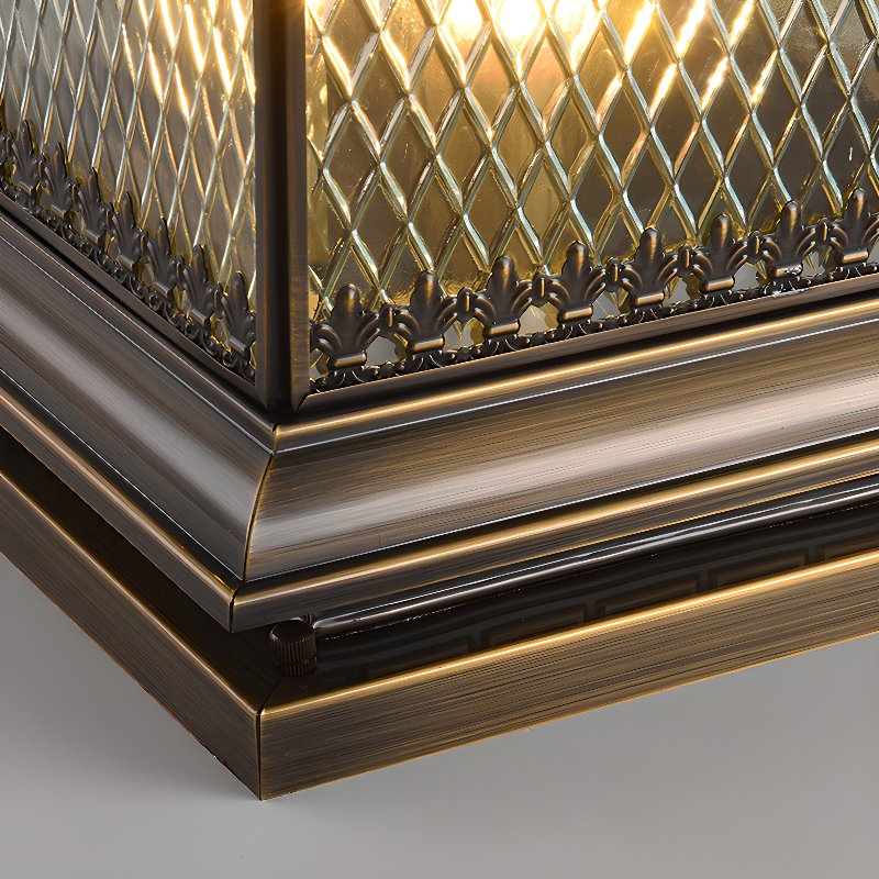 Evelor Classique Diamant Solaire Poteau Extérieur Lumière - Neutralighting
