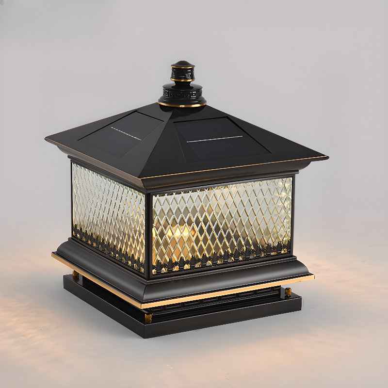 Evelor Verre 30cm Noir LED