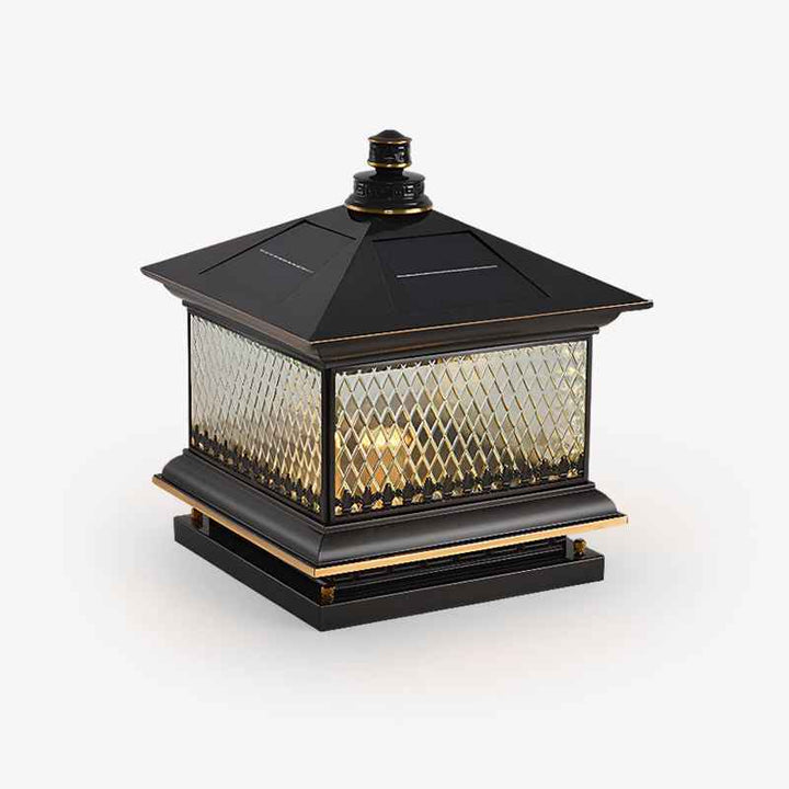 Evelor Verre 30cm Noir LED