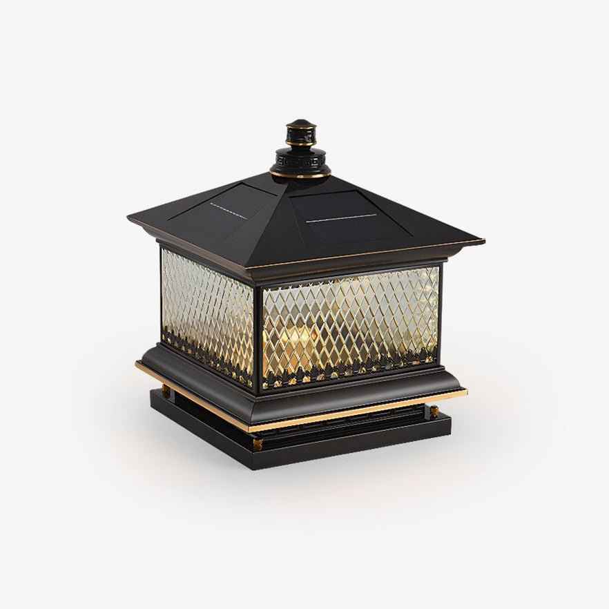 Evelor Verre 30cm Noir LED