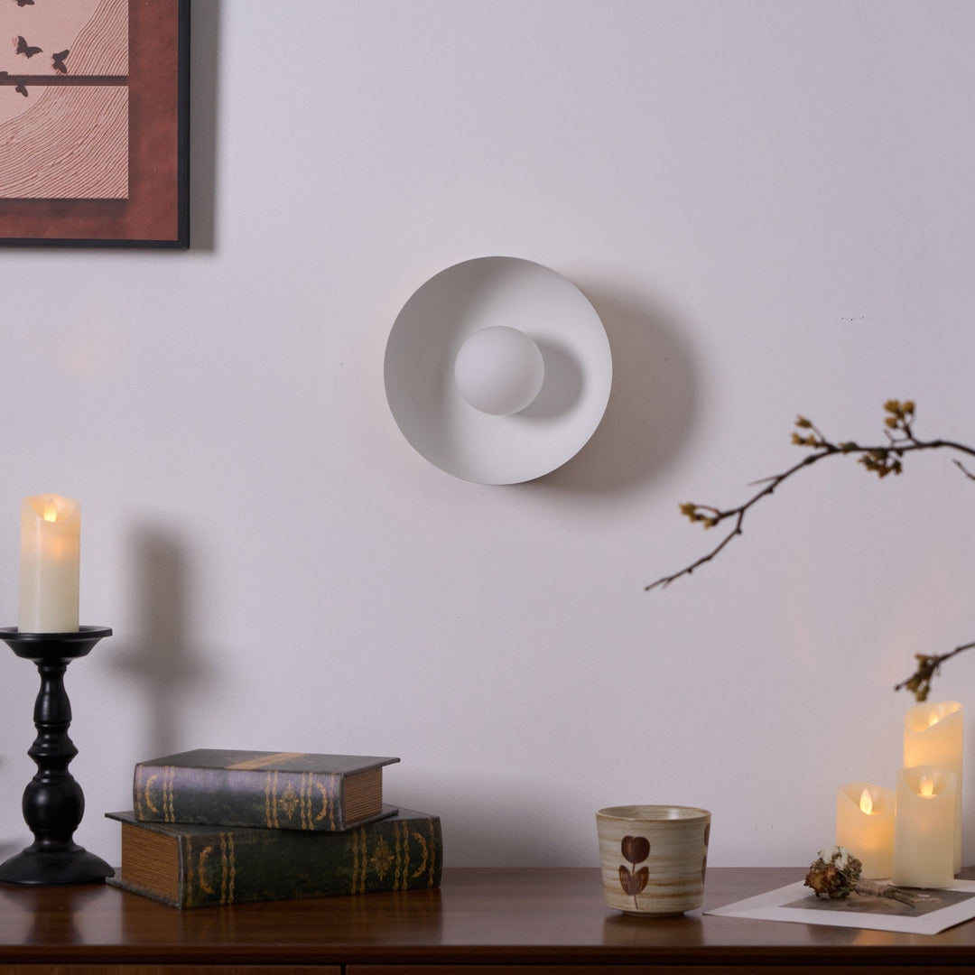 Vethaora Lampe Murale Verre Laiton Minimaliste - Neutralighting