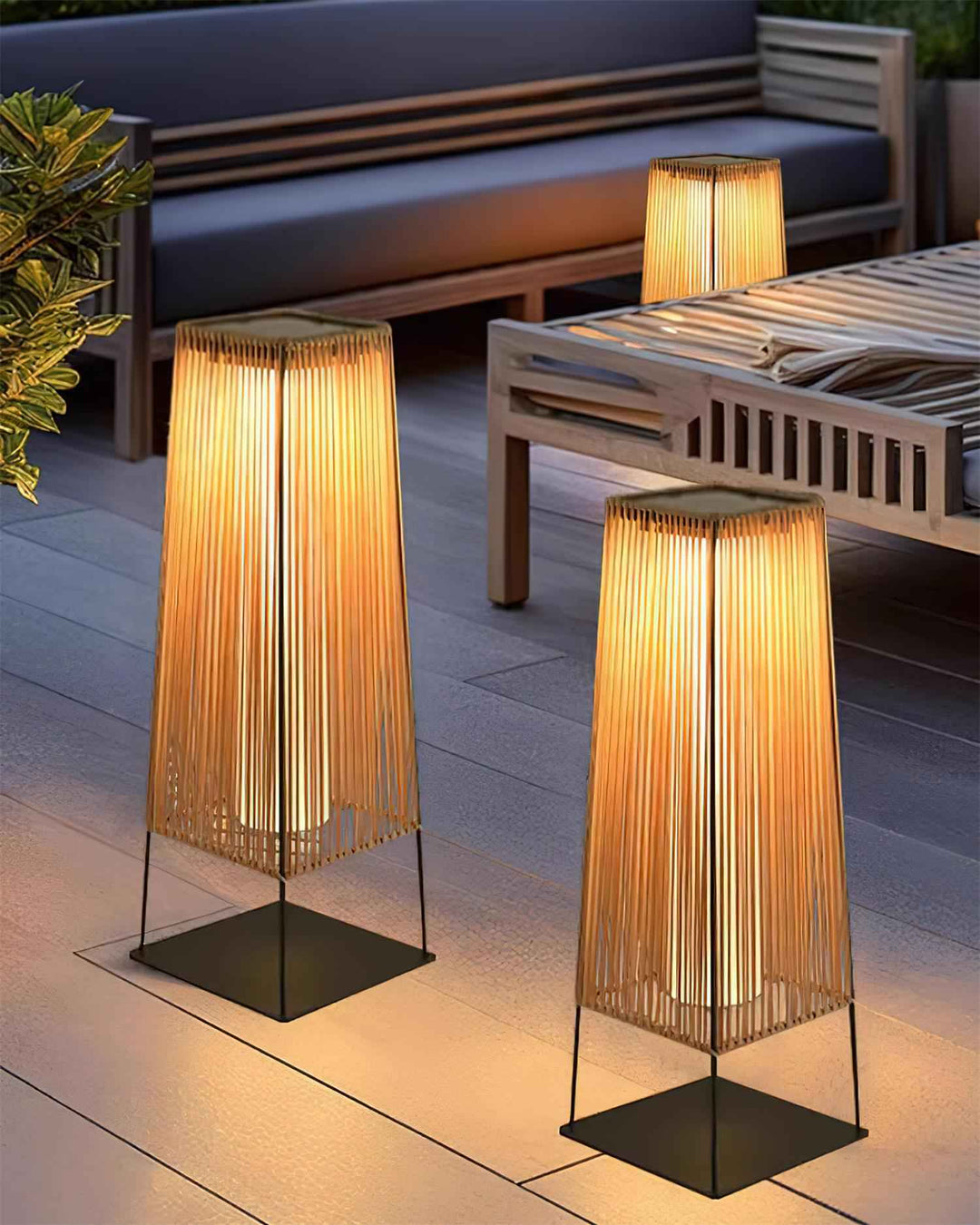 Solara Métal 24cm Noir LED