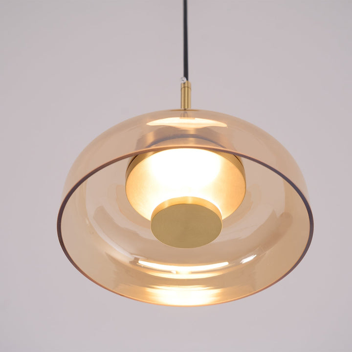 Lustra Suspension en Verre Transparent Élégante - Neutralighting