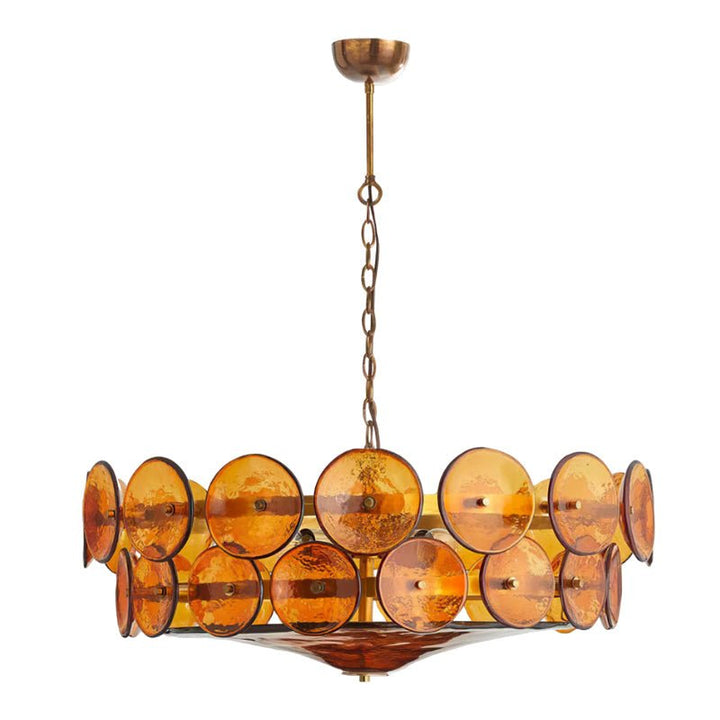 Aurora Chandelier Disque Verre Murano Vintage - Neutralighting