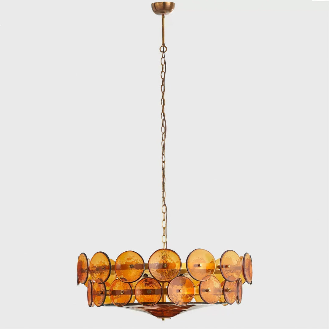 Aurora Chandelier Disque Verre Murano Vintage - Neutralighting
