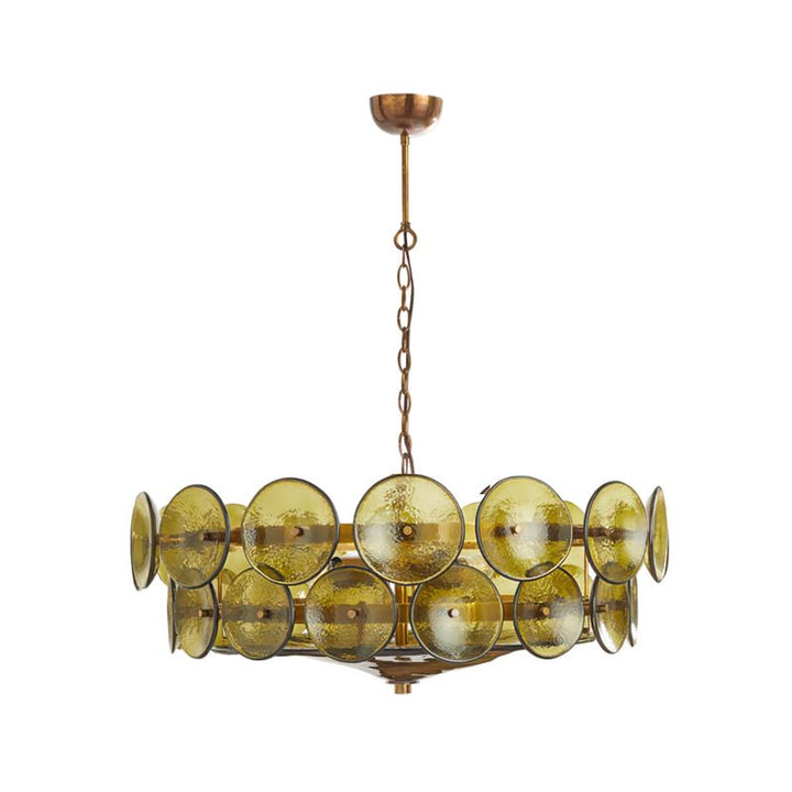 Aurora Chandelier Disque Verre Murano Vintage - Neutralighting