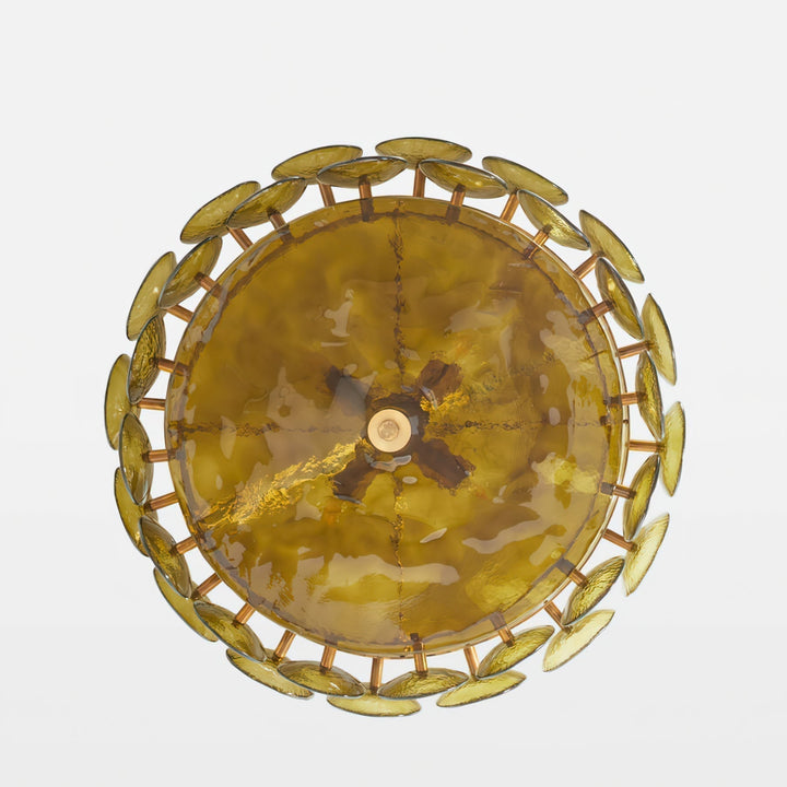 Aurora Chandelier Disque Verre Murano Vintage - Neutralighting
