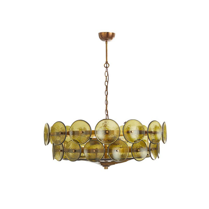 Aurora Chandelier Disque Verre Murano Vintage - Neutralighting