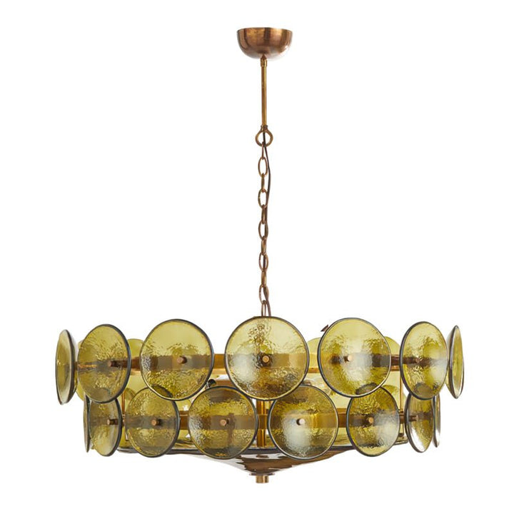 Aurora Chandelier Disque Verre Murano Vintage - Neutralighting