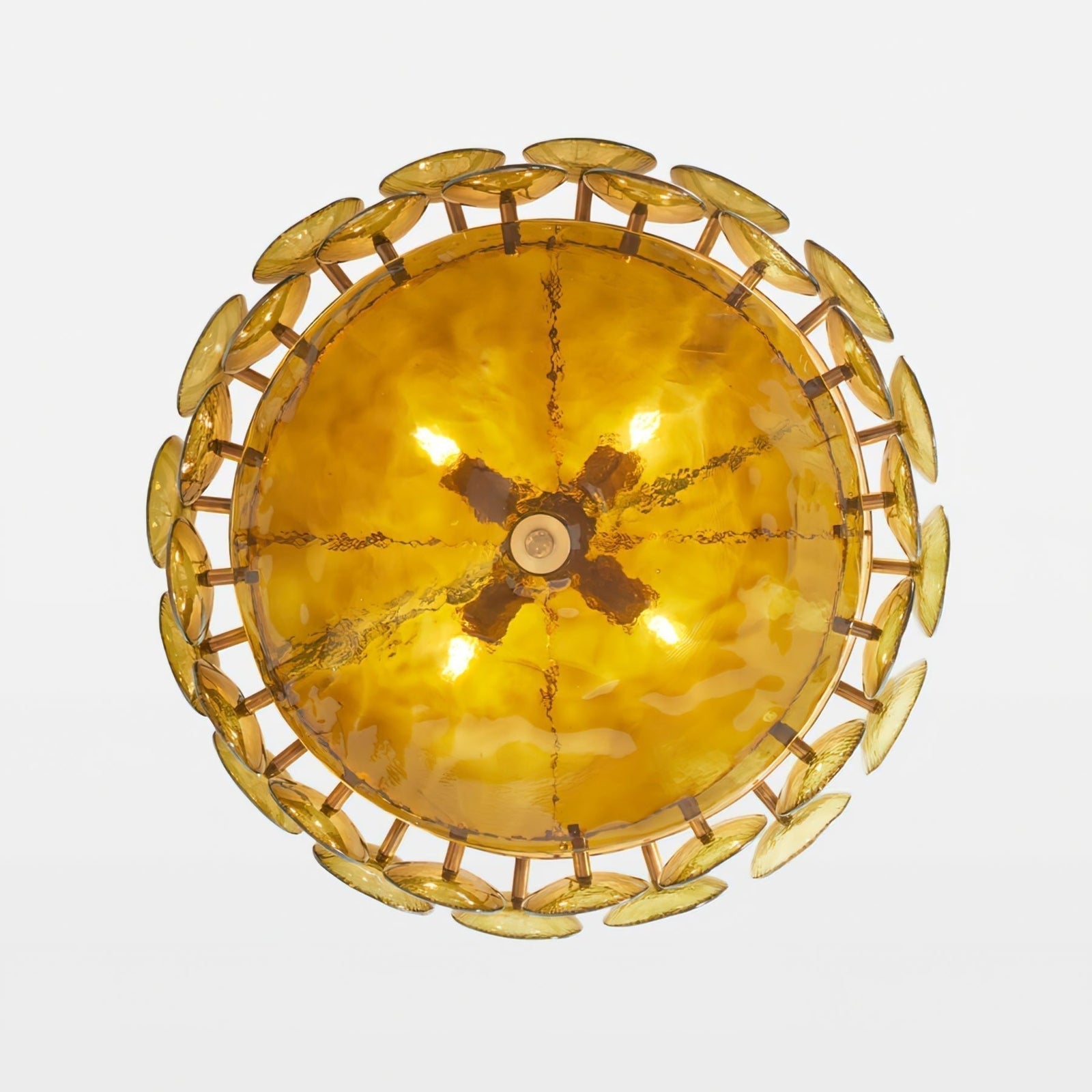 Aurora Chandelier Disque Verre Murano Vintage - Neutralighting