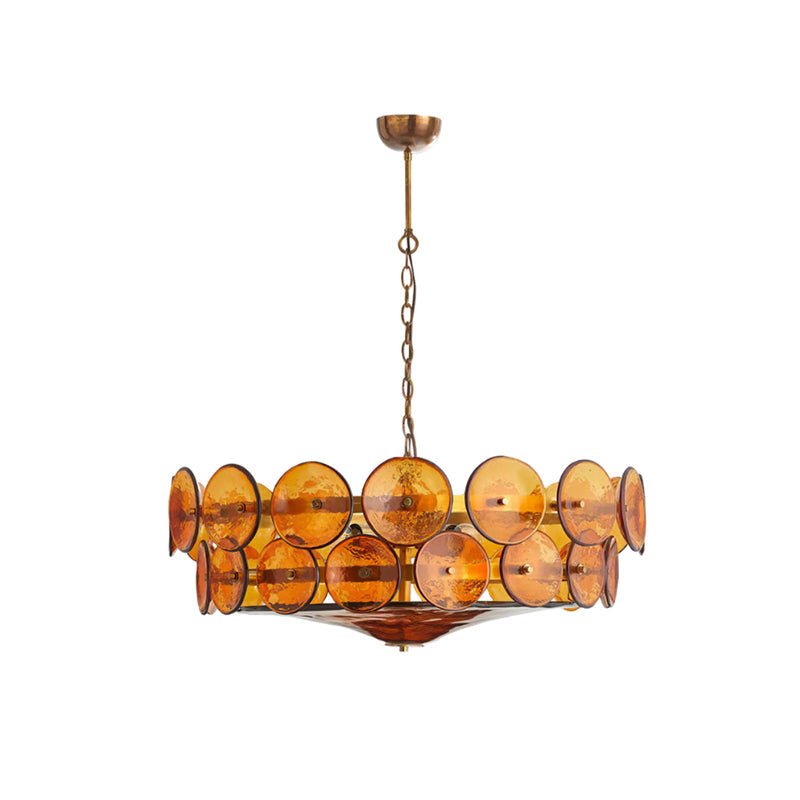 Aurora Chandelier Disque Verre Murano Vintage - Neutralighting