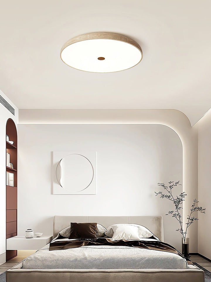 Orzoror Lumière de Plafond Minimaliste en Travertin - Neutralighting