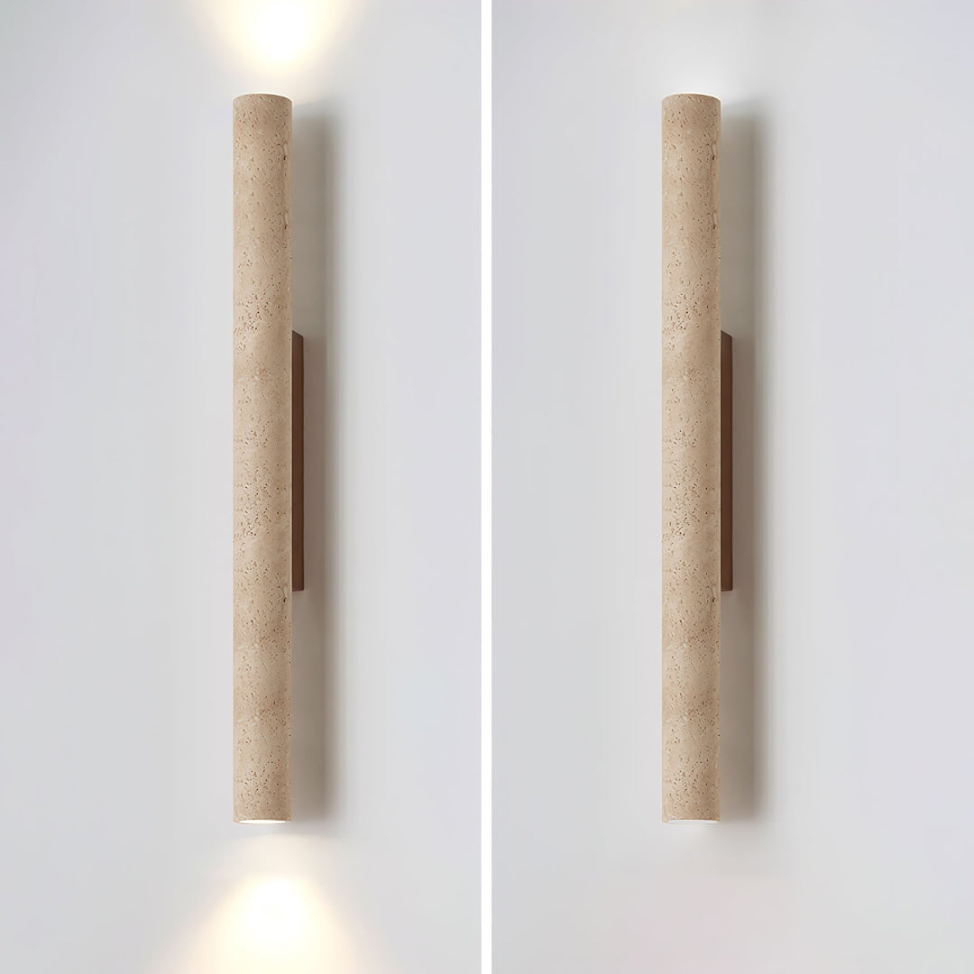 Olvaros Applique Murale Cylindre Mince Travertin - Neutralighting